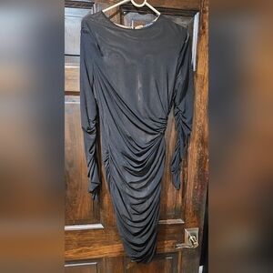 Beautiful Rouched double lined dress Size L
